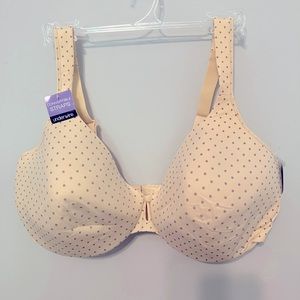 Bali 42C cream print underwire bra